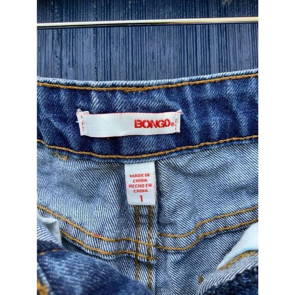 Bongo Embroidered Jean Shorts - Picture 4 of 4